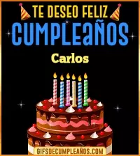 GIF Te deseo Feliz Cumpleaños Carlos